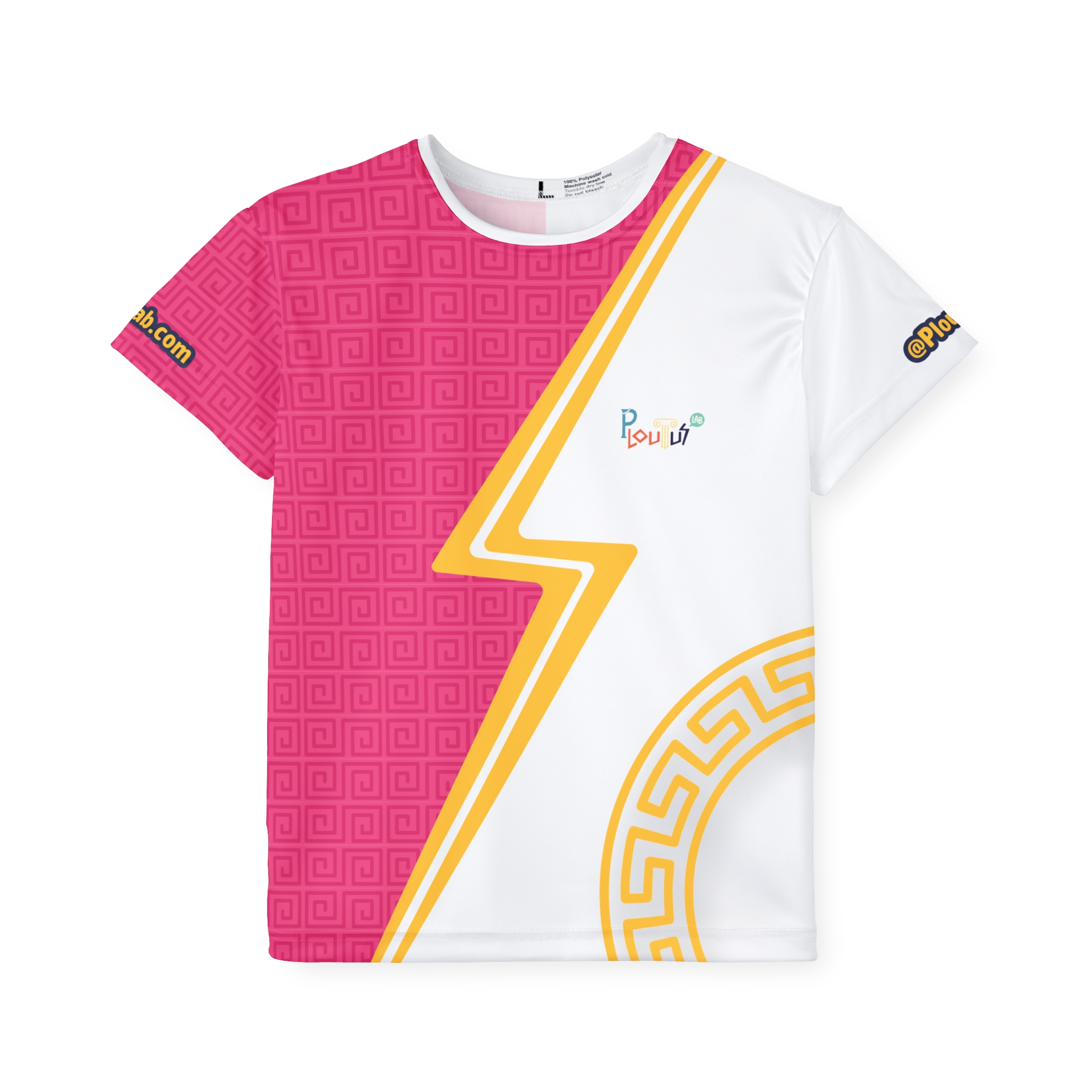 “Infinite Hero” Kids Tee by Ploutus Lab – Empower Confidence & Resilience | Pink<span> - </span>S