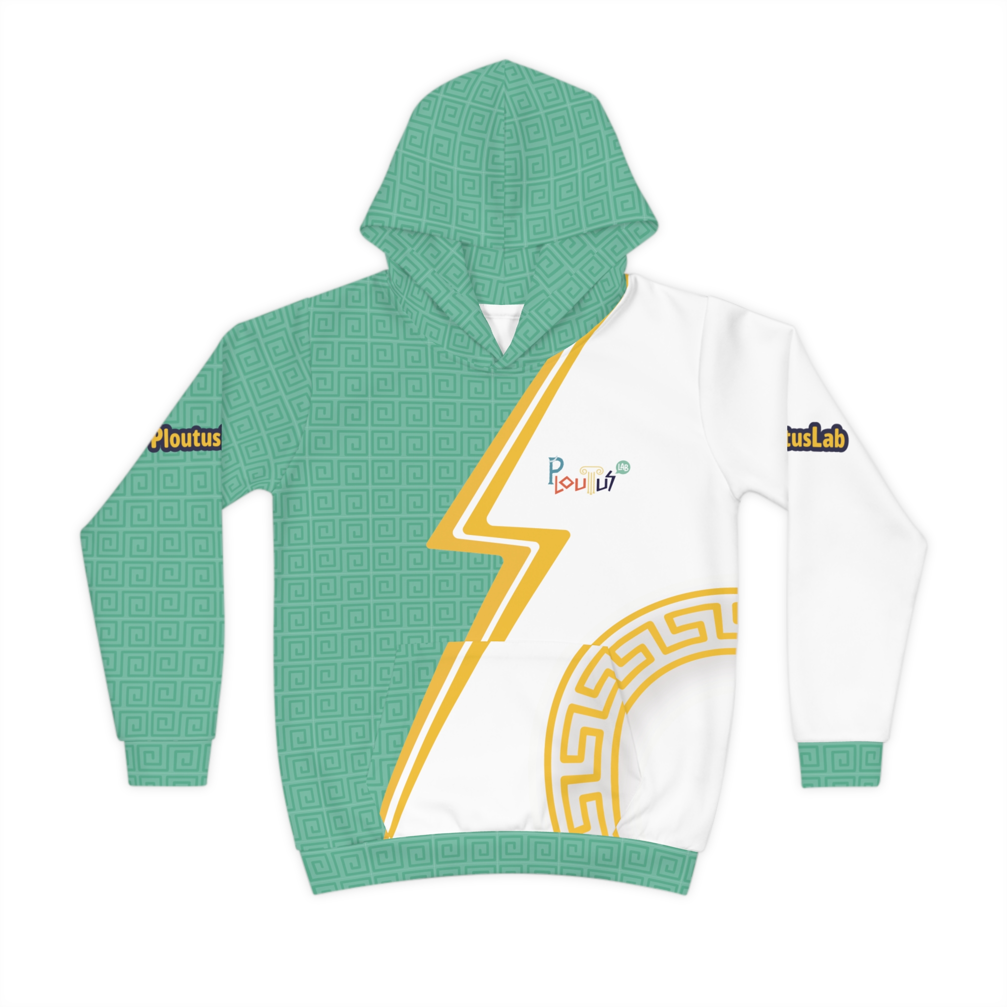 “Entrepreneurial Spark” Kids Hoodie by Ploutus Lab – Inspire Creativity & Confidence | Aquamarine